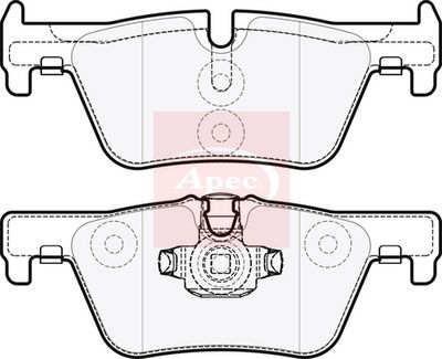 APEC Brake Pad Set, disc brake PAD1850