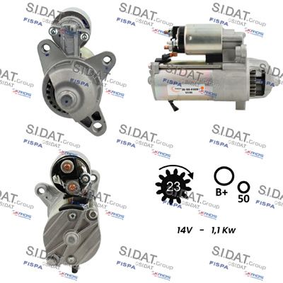 Стартер SIDAT S12VS0192 для MAZDA 121