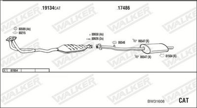 Изпускателна система WALKER BW31608