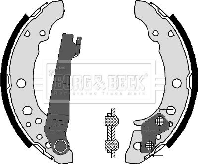Комплект тормозных колодок BORG & BECK BBS6248 для VW CC