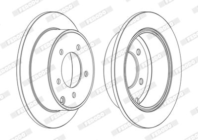 BREMSSCHEIBE FERODO DDF1762C 2