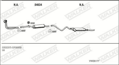 Изпускателна система WALKER VW35177