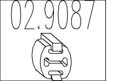 TAMPON CAUCIUC AMORTIZOR ESAPAMENT MTS 029087