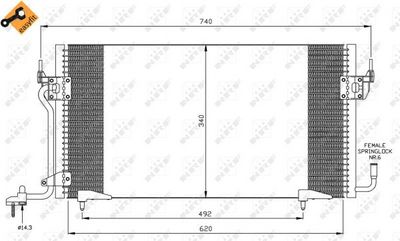 CONDENSATOR CLIMATIZARE NRF 35439 5