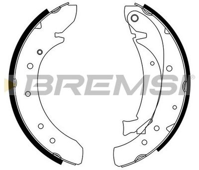 Комплект тормозных колодок BREMSI GF0176 для FIAT 124