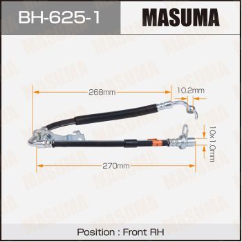 MASUMA BH-625-1 Тормозной шланг  для MAZDA 6 седан (GH) 2.0 MZR