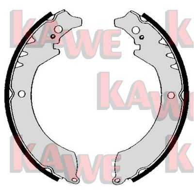 Комплект тормозных колодок KAWE 05230 для DAIHATSU WILDCAT/ROCKY