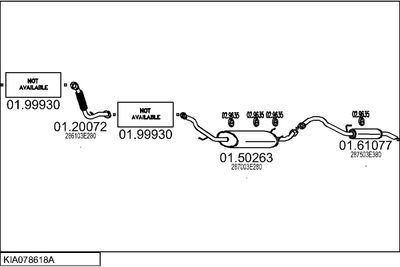 Układ wydechowy MTS KIA078618A004426