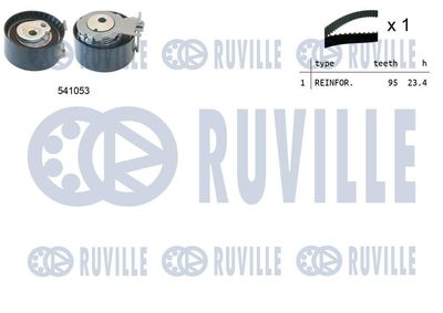 Комплект ремня ГРМ RUVILLE 550119 для RENAULT WIND