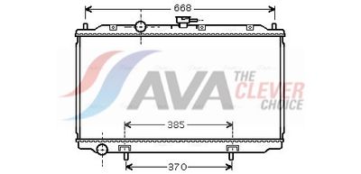 радиатор, охлаждане на двигателя AVA Clever Choice DN2224
