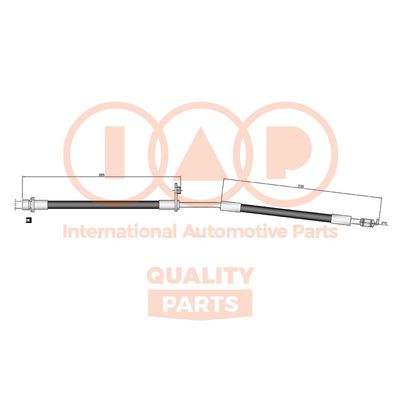 IAP QUALITY PARTS 708-17181 Тормозной шланг для DAF CF 75 FAT 75.360 IAP QUALITY PARTS 708-17181 Тормозной шланг для DAF CF 75 FAT 75.360