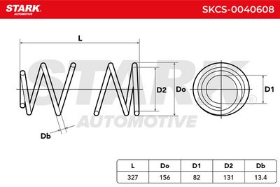 пружина за ходовата част STARK SKCS-0040608