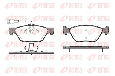 KAWE 0589 42 Тормозные колодки и сигнализаторы  для ALFA ROMEO 156 (932_) 2.4 JTD (932AXF00)