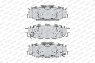 Remblokken set Achter (met slot), past: SUBARU BRZ, FORESTER, IMPREZA, LEGACY IV, LEGACY V, OUTBACK, WRX, XV 1.5-3.6 09.03-
