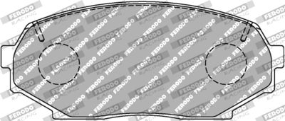 Комплект тормозных колодок, дисковый тормоз FERODO RACING FCP653W для ISUZU IMPULSE
