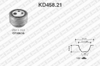 KD45821 SNR Комплект ремня ГРМ