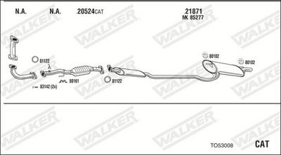SISTEM DE ESAPAMENT WALKER TO53008