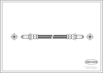 Тормозной шланг CORTECO 19018461 для INNOCENTI MINI