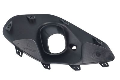Voorbumper afdekking Voor Links (met dagrijlichten gaten, zwart, ELEGANCE) past: OPEL CORSA F 05.19-06.23