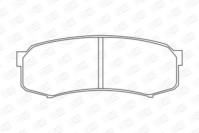 BREMSBELAGSATZ SCHEIBENBREMSE CHAMPION 572245CH 1