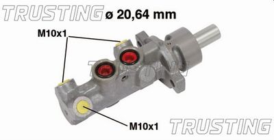 Главный тормозной цилиндр TRUSTING PF552 для TOYOTA YARIS