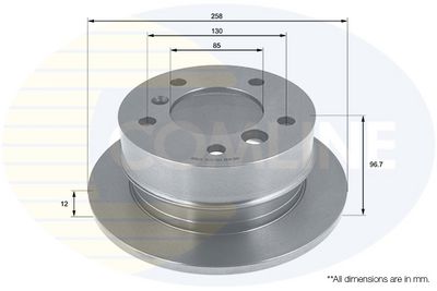 Brzdový kotouč COMLINE ADC1619