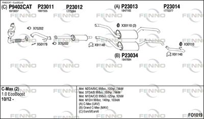 Układ wydechowy FENNO FO1019