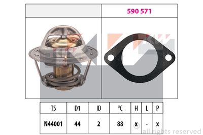 KW 580 369 Термостат  для DAIHATSU (Дайхатсу)