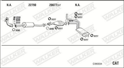 SISTEM DE ESAPAMENT WALKER CI90034