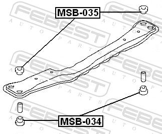 SUPORT AX FEBEST MSB034 1