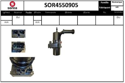 Гидравлический насос, рулевое управление EAI SOR4550905 для CITROËN DS5