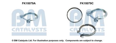 zestaw montażowy, filtr sadzy / filtr cząstek stałych BM CATALYSTS FK15079