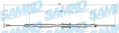 Тросик, cтояночный тормоз SAMKO C0601B для FIAT PALIO