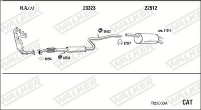 SISTEM DE ESAPAMENT WALKER FI22003A