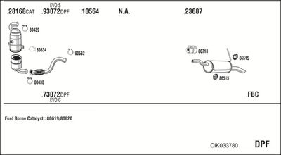 Układ wydechowy WALKER CIK033780