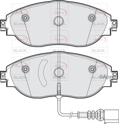 Brake Pad Set APEC PAD2304B