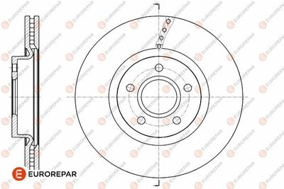 Тормозной диск EUROREPAR 1642763380 для VOLVO S40