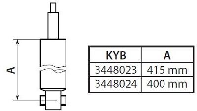 Stötdämpare KYB 3448023