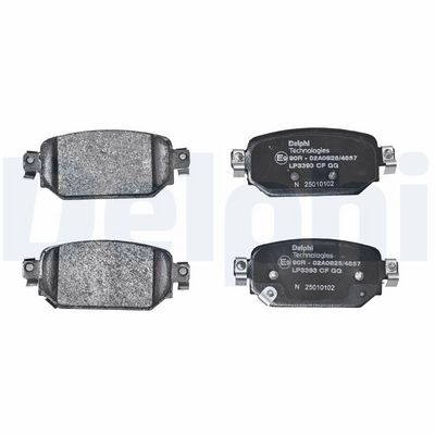 Remblokken set Achter , past: MAZDA 3, CX-3 1.5-2.2D 07.13-