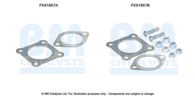 Монтажный комплект, катализатор BM CATALYSTS FK91867 для VW CADDY