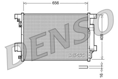 DENSO DCN21001 Радіатор кондиціонера 