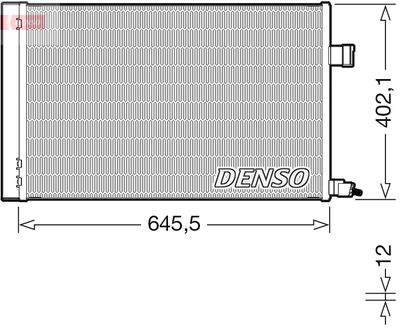 DENSO DCN11009 Радиатор кондиционера  для JAGUAR XF (Ягуар Xф)
