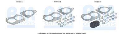 Монтажен комплект, изпускателна тръба BM Catalysts FK70034