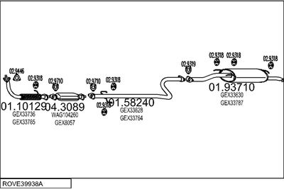 SISTEM DE ESAPAMENT MTS ROVE39938A009456
