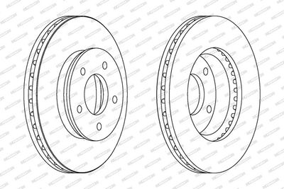BREMSSCHEIBE FERODO DDF1673 1