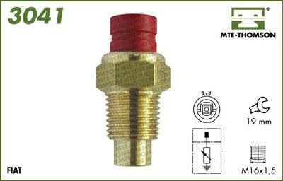 MTE-THOMSON 3041 Датчик температури охолоджуючої рідини для FIAT (Фиат)