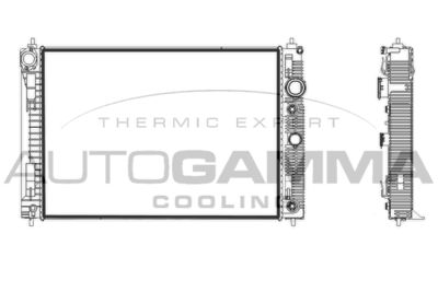 Радиатор, охлаждение двигателя AUTOGAMMA 107932 для INFINITI Q70