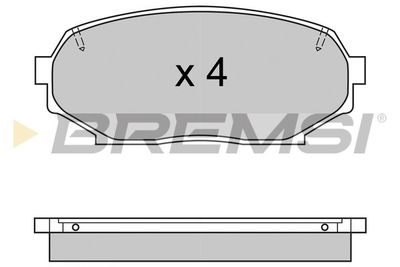 BREMSI BP2571 Тормозные колодки и сигнализаторы  для MAZDA MX-5 I (NA) 1.6
