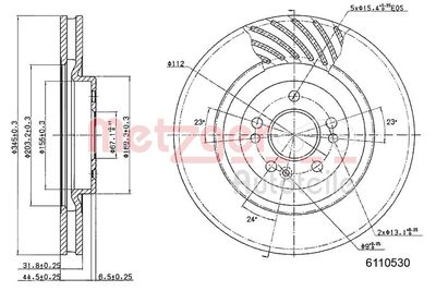 Brake Disc 6110530