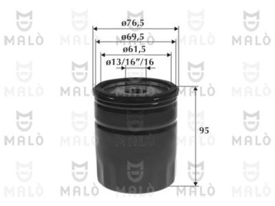 Масляный фильтр AKRON-MALÒ 1510107 для ROVER COUPE